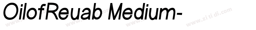 OilofReuab Medium字体转换
